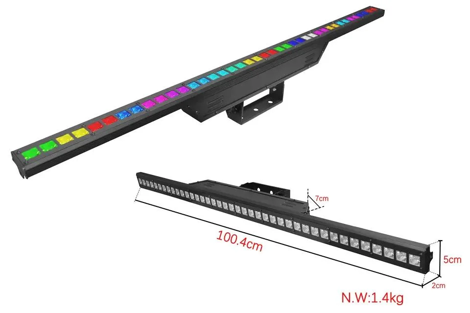 LED Beam Matrix Pixel Bar Curtain Wall Washer RGB 3in1 Light for Events