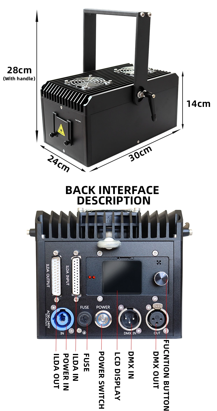 New Hot Sale Stage Disco 4W Mini Version RGB Laser Light