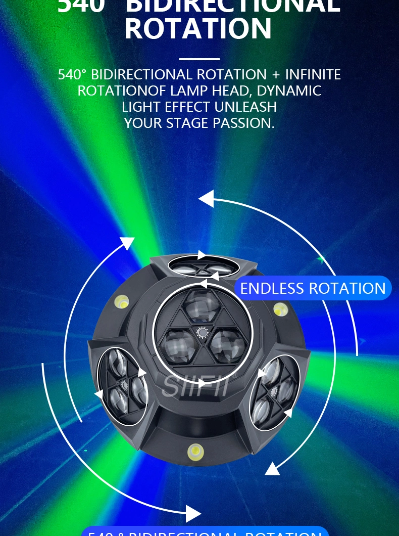 Professional New LED 4in1 Laser+Bee Eye+Beam+Strobe LED Christmas Special Effect Light