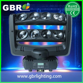 Haz principal móvil de la iluminación de la etapa de Gbr LED 8X10W cada luz de araña de RGBW 4in1 LED