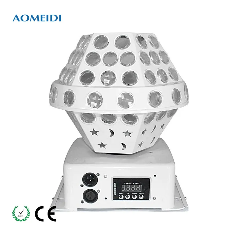 American DMX Moonflower Rotating Crystal Magic Ball Party Disco DJ Luces de escenario