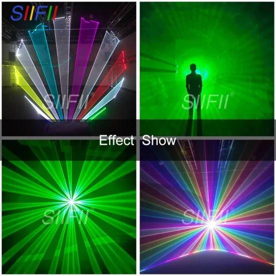 10W RGB Luz láser a todo color Luces láser de efectos especiales de Navidad