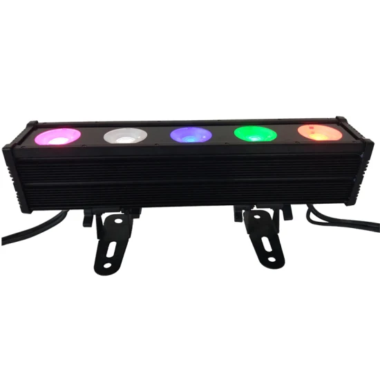 DMX512 COB 5 * 30W RGB 3 en 1 Luz de escenario de lavado de pared parcial