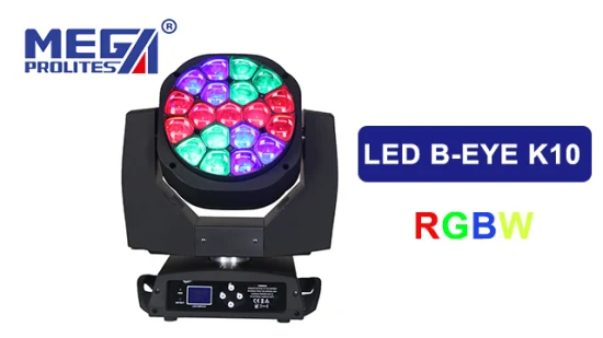 19 X 15W K10 Bee Eye Zoom LED Wash Cabeza móvil