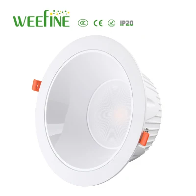 Downlight LED de luz de atenuación tricolor de 24W utilizado para el centro comercial fabricado con carcasa de aleación de aluminio (WF-BJ-24W)